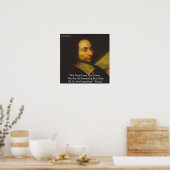 Blaise Pascal "Ken grenzen" Wijsheid Quote Poster  (Keuken)