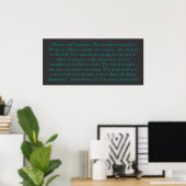 Blaise Pascal over geluk in Man Poster (Thuiskantoor)