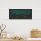 Blaise Pascal over geluk in Man Poster (Keuken)