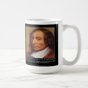 Blaise Pascal Religieus Kwaad Citaat Koffiemok