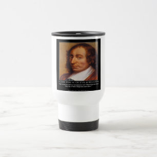 Blaise Pascal Religieus Kwaad Citaat Reisbeker