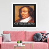Blaise Pascal & Religieus Kwaad Quote Canvasprint Canvas Afdruk (Insitu (Woonkamer))