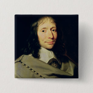 Blaise Pascal Vierkante Button 5,1 Cm