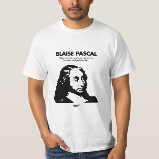 Blaise Pascal white T-shirt (Voorkant)