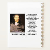 Blaise Pascal Winst Verlies Wedden God Bestaan Cit Planner (Achterkant)