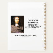Blaise Pascal Wisdom leidt ons terug naar de kinde Planner (Achterkant)