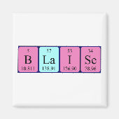 Blaise Periostabel Naam magnet (Voorkant)