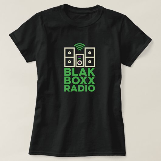 BLaKBoXXRadio Zwart Vrouwen T-shirt (Design voorkant)
