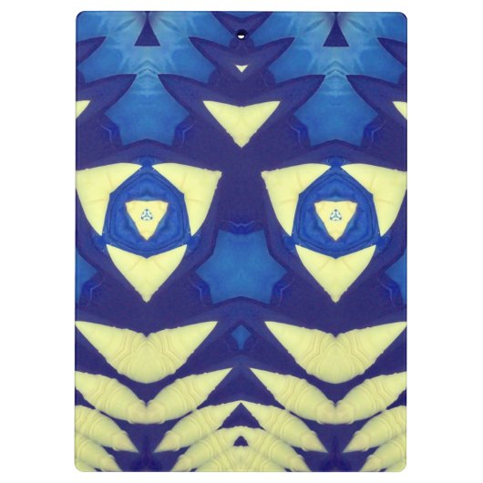 BLAKE ~ Blue en Cream-ontwerp Klembord (Achterkant)