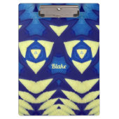 BLAKE ~ Blue en Cream-ontwerp Klembord (Voorkant)