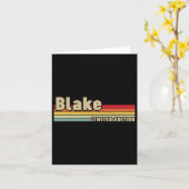 Blake cadeaunaam Persoonlijke verjaardag Grappig K Kaart (Gele Bloem)
