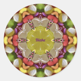 BLAKE ~ EENVOUDIGER SNOEP ~ RONDE STICKER