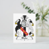 Blake Family Crest Briefkaart (Staand voorkant)