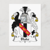 Blake Family Crest Briefkaart (Voorkant)