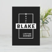 Blake Gepersonaliseerde Naam Verjaardag Cadeau Kaart (Staand voorkant)