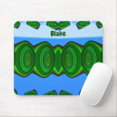 BLAKE ~ Green Blue White ALIEN INVASION ~ Muismat (Met muis)