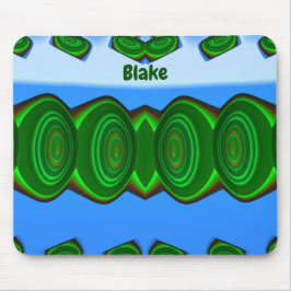 BLAKE ~ Green Blue White ALIEN INVASION ~ Muismat