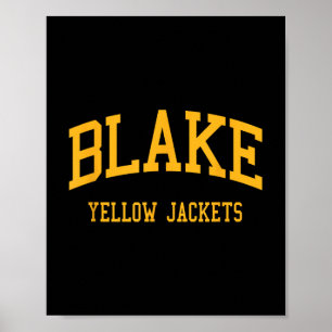 Blake High School heeft Tampa FL Retro Sports Poster