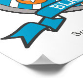 Blake-jongens, naam en betekenis oranje krest-post poster (Hoek)