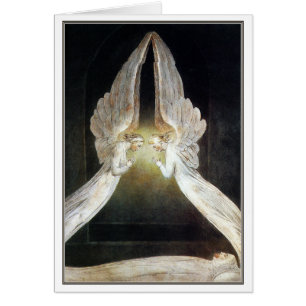 Blake Kaart/Uitnodiging: Christ Guard by Angels do
