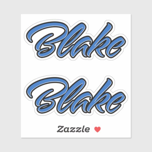 Blake Name blue Aufkleber Sticker Stickerset (Vel)