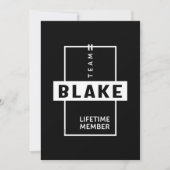 Blake Personal Name Birthday Gift Bedankkaart (Voorkant)