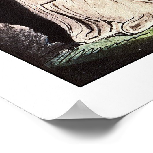 Blake Poster Print: Als de ochtend zingt... (Hoek)