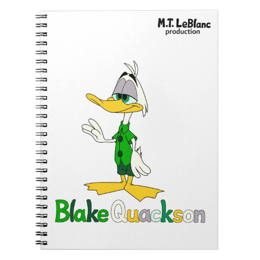 Blake Quackson  Notitieboek (Voorkant)