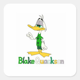 Blake Quackson vierkante sticker