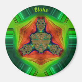 BLAKE ~ Shades Paars, groen, rood en Oranje Magneet
