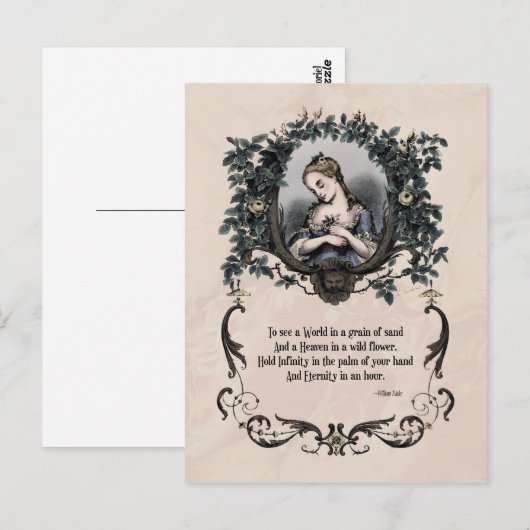 Blake "To See a World" Victoriaans Briefkaart (Voorkant / Achterkant)