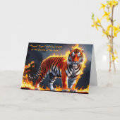 Blake Tyger! Tyger! Wenskaart Kaart (Gele Bloem)