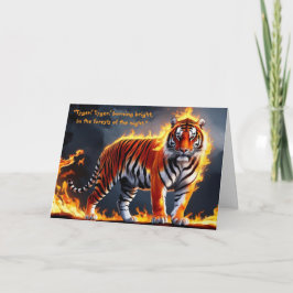 Blake Tyger! Tyger! Wenskaart Kaart