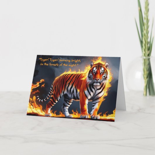 Blake Tyger! Tyger! Wenskaart Kaart (Voorkant)