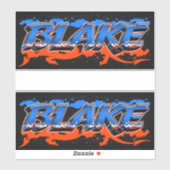 Blake Vorname Name Graffiti Aufkleber Sticker (Vel)