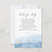 BLAKELY Dusty Blue Waterverf Books for Baby Kaart (Voorkant)