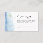 BLAKELY Dusty Blue Waterverf Diaper Raffle Ticket (Voorkant)