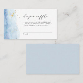 BLAKELY Dusty Blue Waterverf Diaper Raffle Ticket