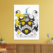 Blakeney Coat of Arms Canvas Afdruk (Insitu (Woonkamer))