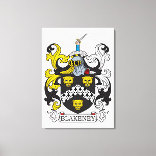 Blakeney Coat of Arms Canvas Afdruk