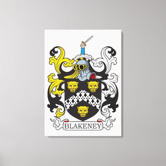 Blakeney Coat of Arms Canvas Afdruk (Voorkant)