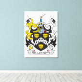 Blakeney Coat of Arms Canvas Afdruk (Insitu (Houten vloer))