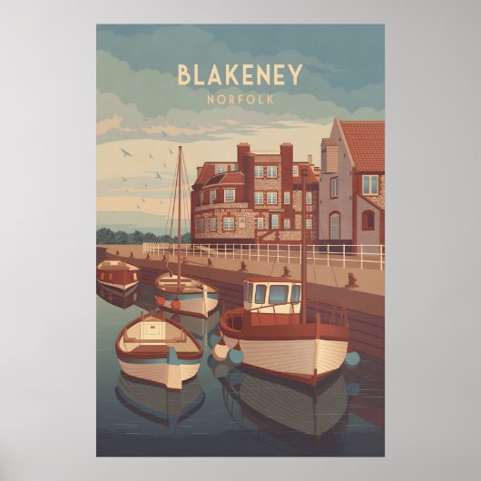 Blakeney Norfolk Kust Reisposter Poster (Voorkant)