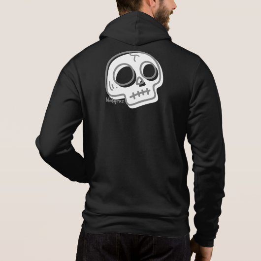 Blakgraz Cartoon Skull Hoodie (Achterkant)