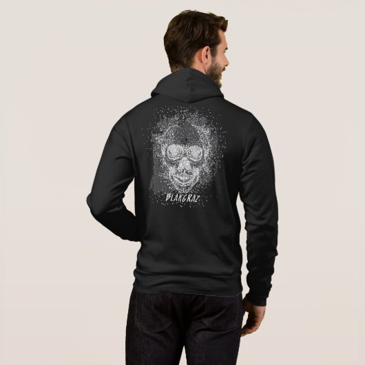 Blakgraz Chaotic Skull Hoodie (Achterkant volledig)