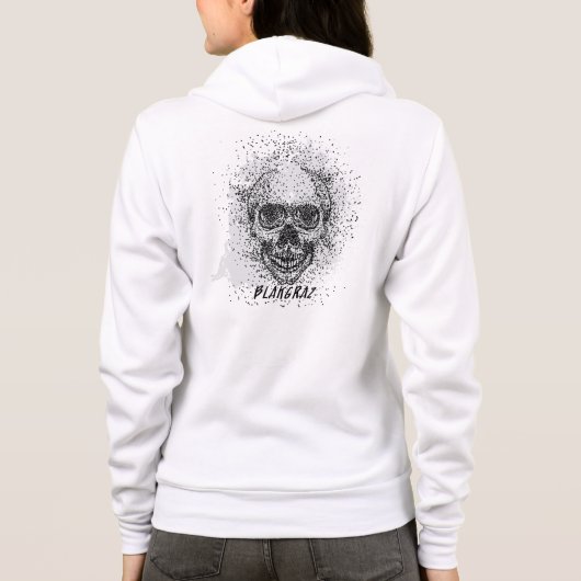Blakgraz Chaotic Skull Hoodie (Achterkant)