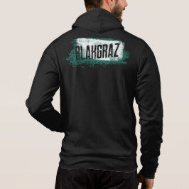 Blakgraz Green & White Painted Brush Hoodie