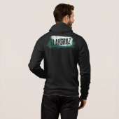 Blakgraz Green & White Painted Brush Hoodie (Achterkant volledig)