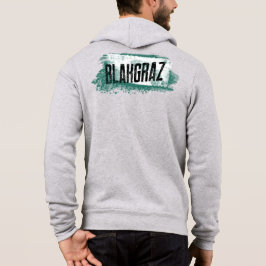 Blakgraz Green & White Painted Brush Hoodie