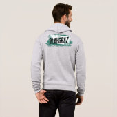 Blakgraz Green & White Painted Brush Hoodie (Achterkant volledig)
